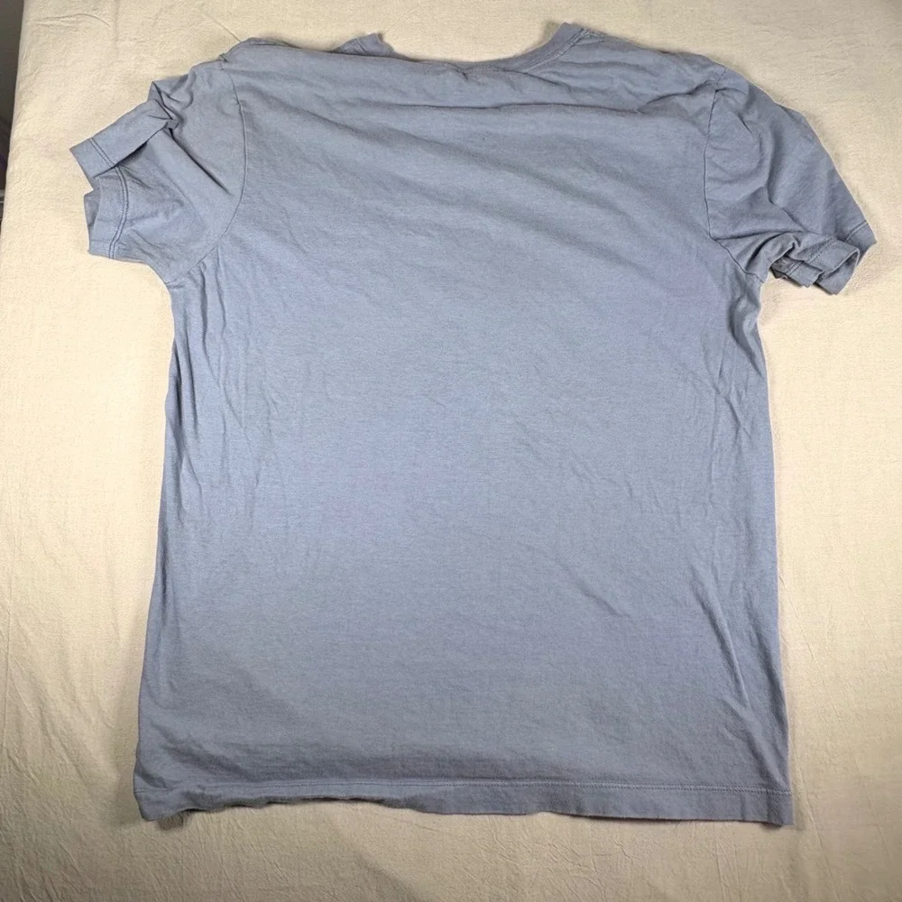 Nike Just Do It Graphic Tee Shirt Blue Grey Short Sleeve Swoosh Logo  Medium